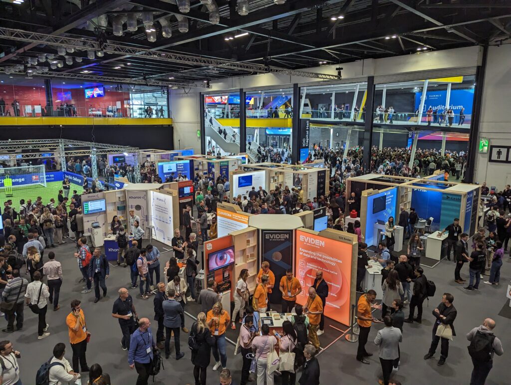 The Lower Floor showcase floor before it got busy